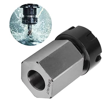 Hex Collet Chuck, Silver Carbon Steel, High Strength, CNC